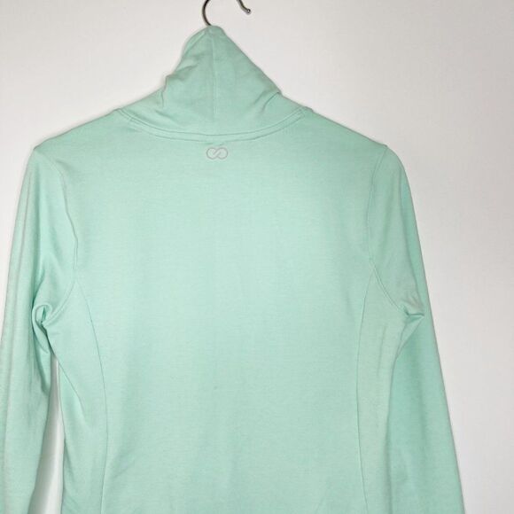 CALIA By Carrie Underwood Mint Warm Leopard Top  - Picture 7 of 8